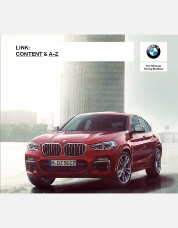 bmw x4 2018 owners manual